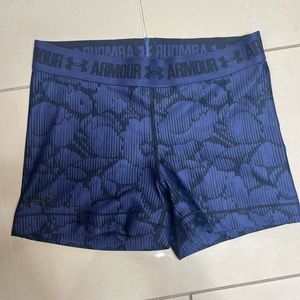 Under armor purple spandex shorts